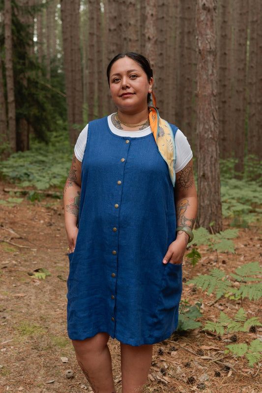 Snap Smock (Updated) in Kingfisher Blue
