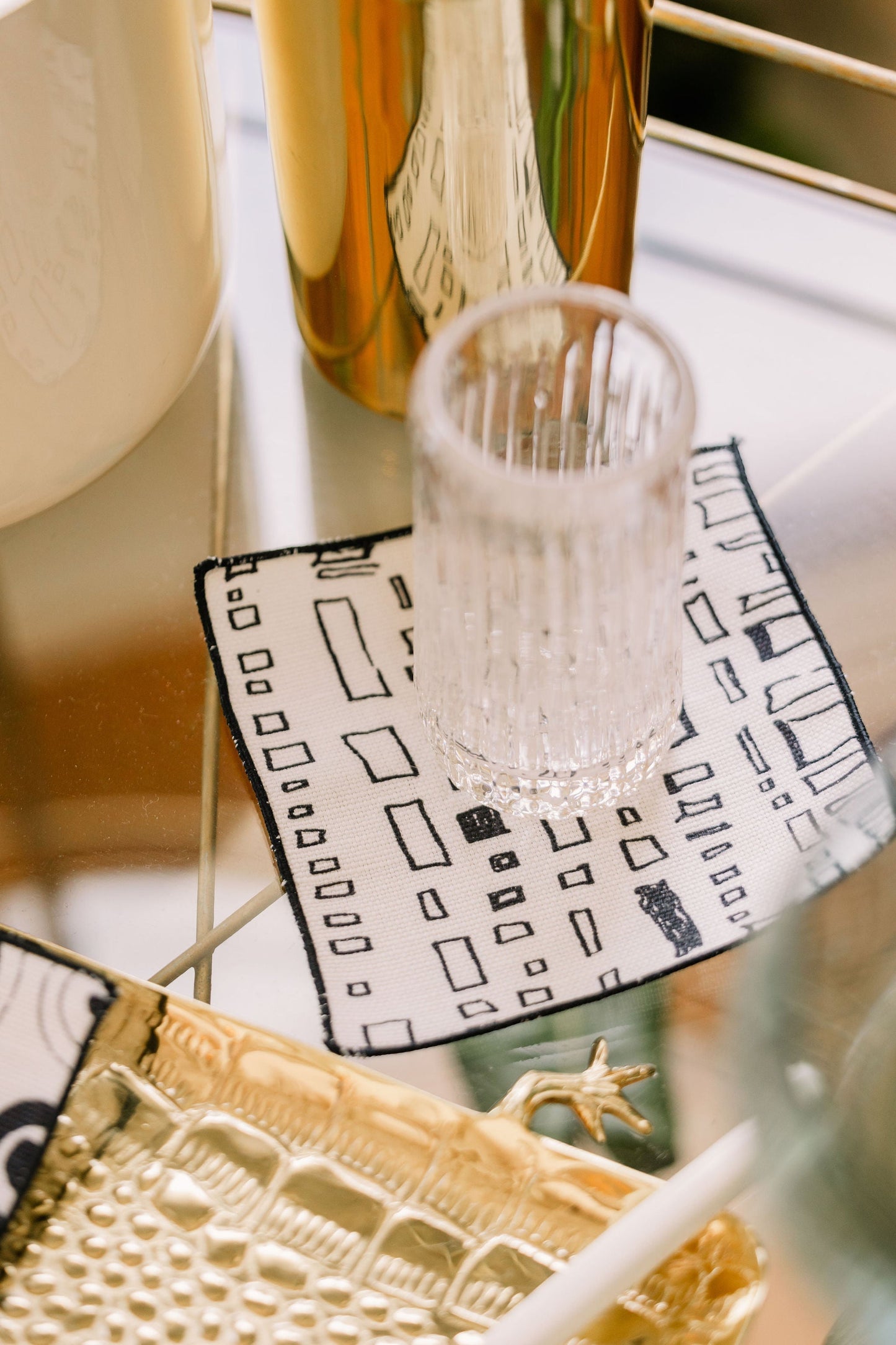 Capistrano in Clairvoyant 5" x 5" Cocktail Napkin - Set of 4