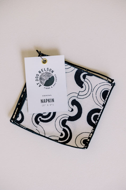 Ortega in Clairvoyant 5" x 5" Cocktail Napkin - Set of 4