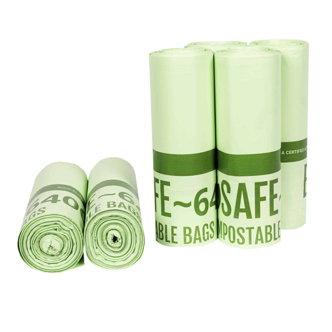 EcoSafe Zero Waste Compostable Bags 39 Gallon 33x48 Extra-Strong (QTY 90), SKU HB3348-85