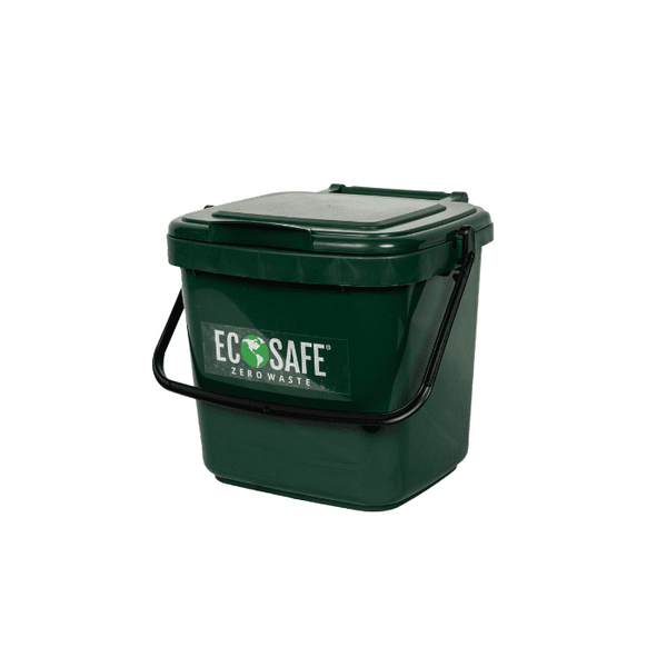 EcoSafe 2.5-Gallon Kitchen Caddy, Eco-Friendly Compost Container, Small Food Waste Bin for Food Scraps and Trash (QTY 1), SKU KCGRN - Osadia Concept Store