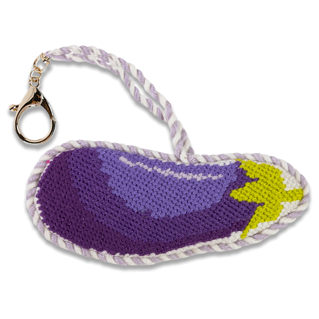 Eggplant Emoji - Bag Charm