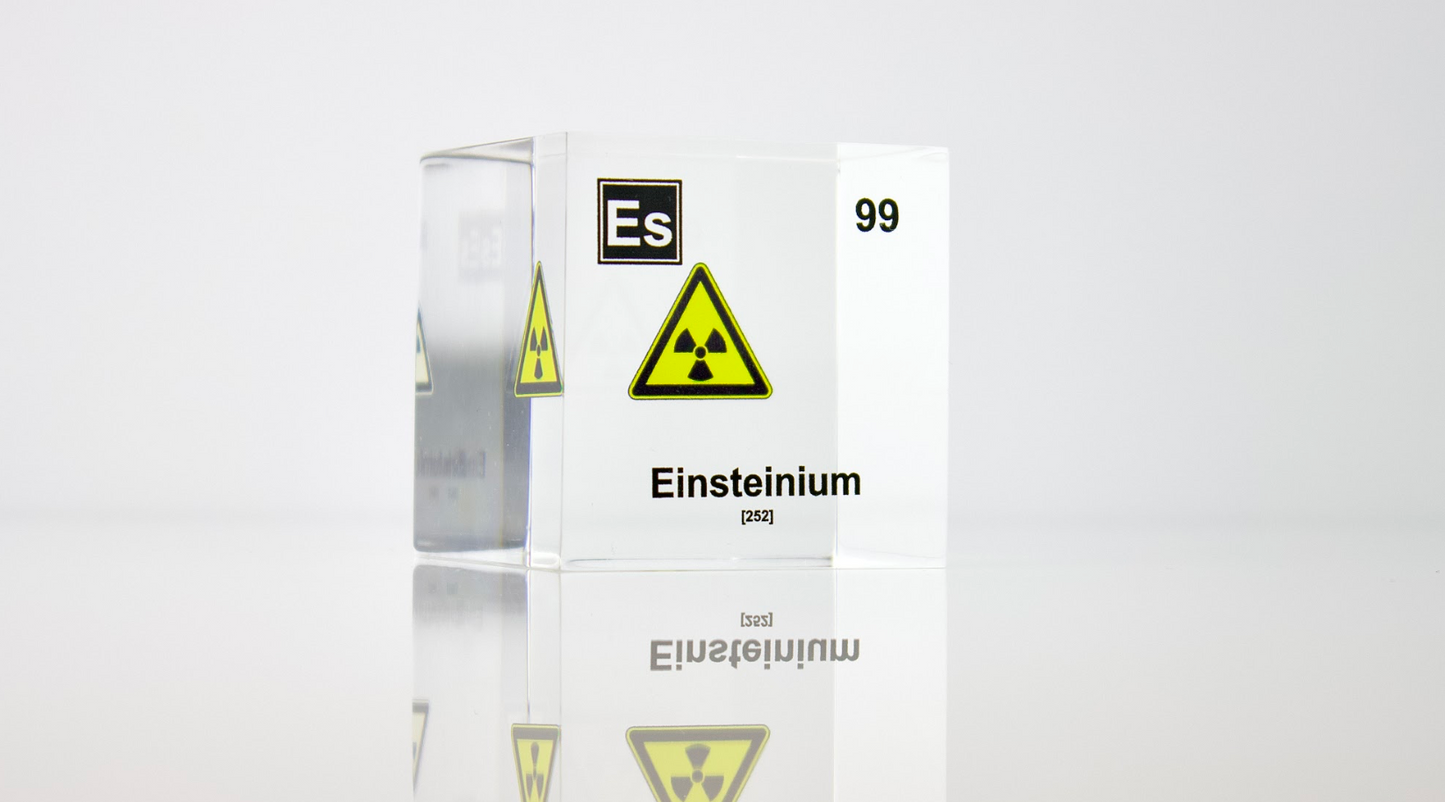Einsteinium Element Cube