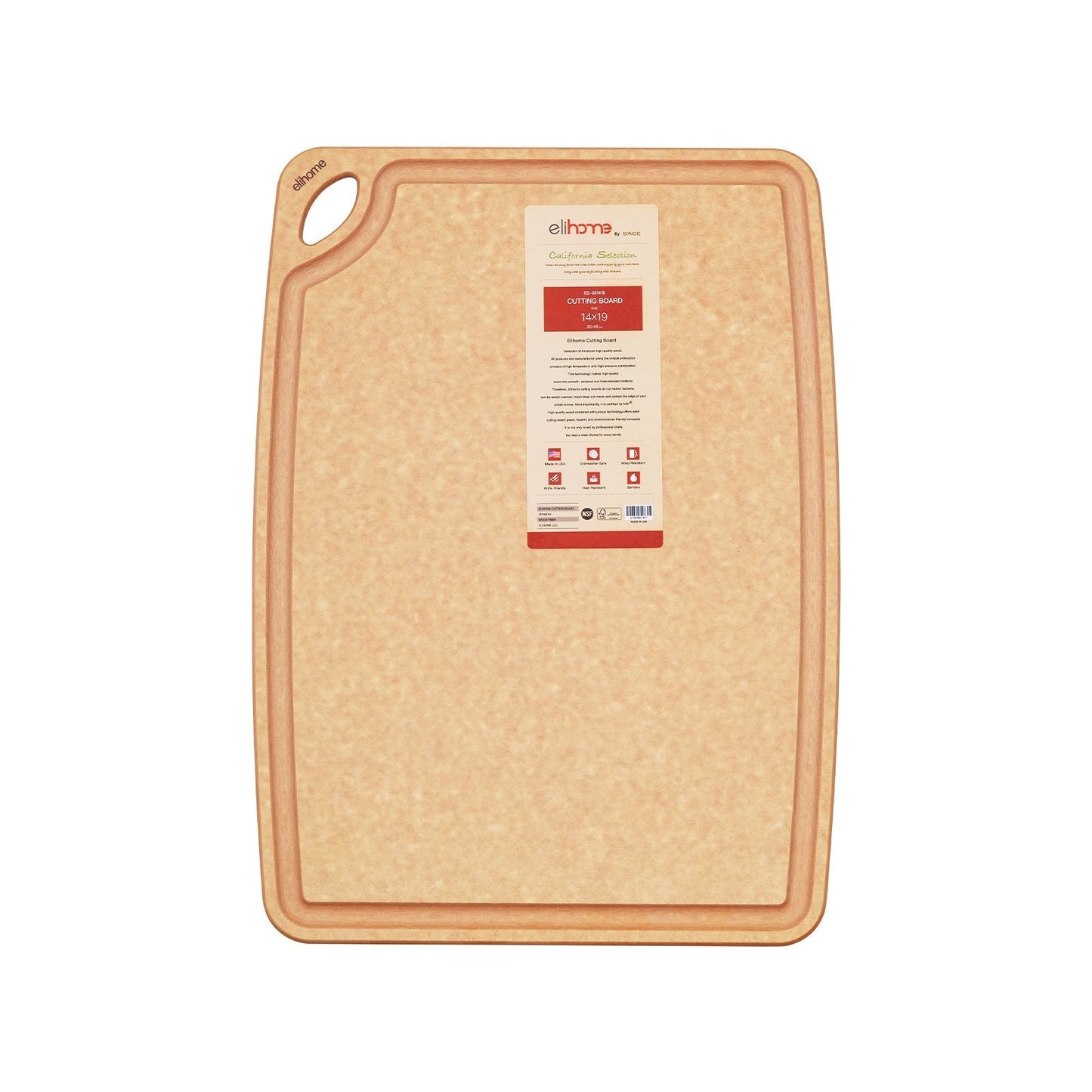 Classic Series 14 x 19 x 1/4 Cutting Board - X Large