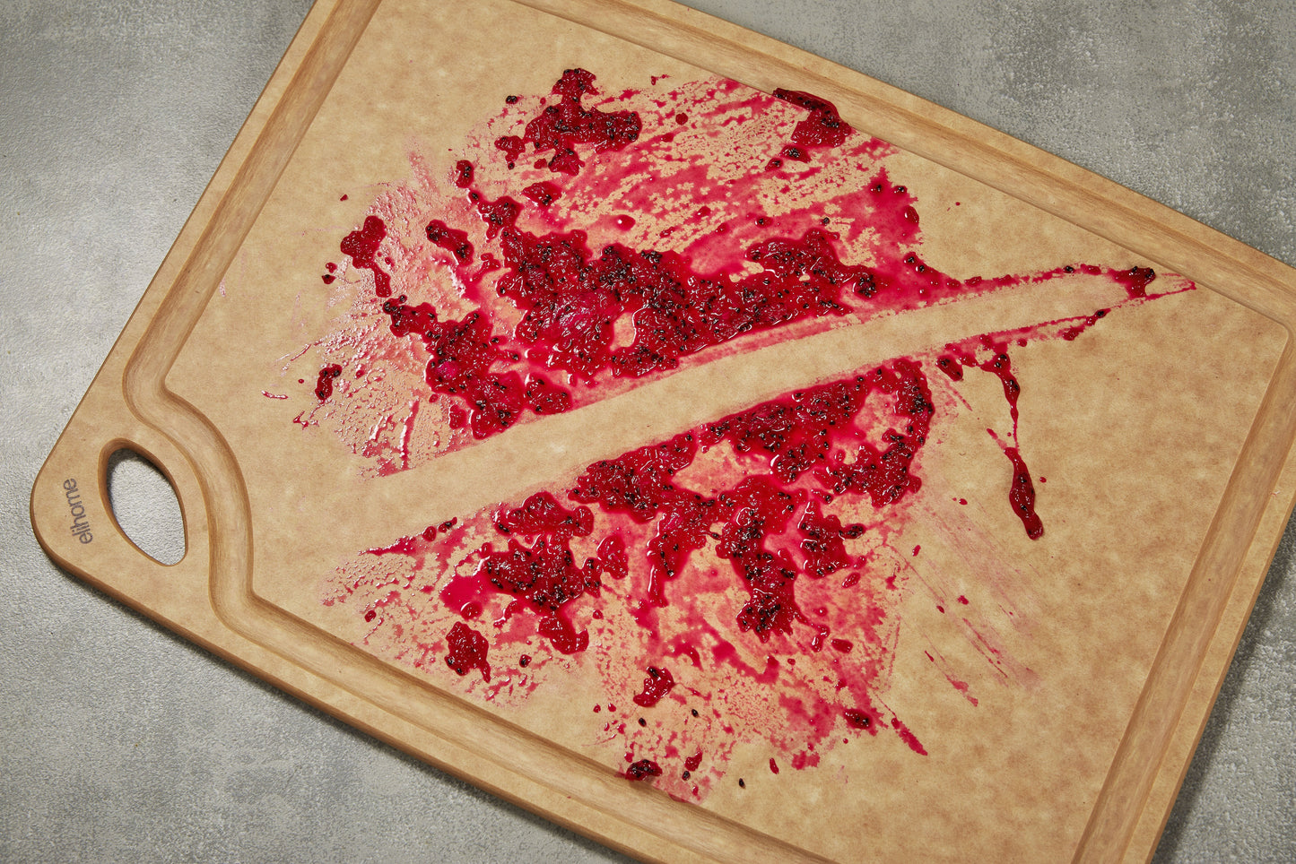 Classic Series 2-In-1 Set Cutting Board- 10 x 13 x 1/4  - Medium- (Black + Natural)