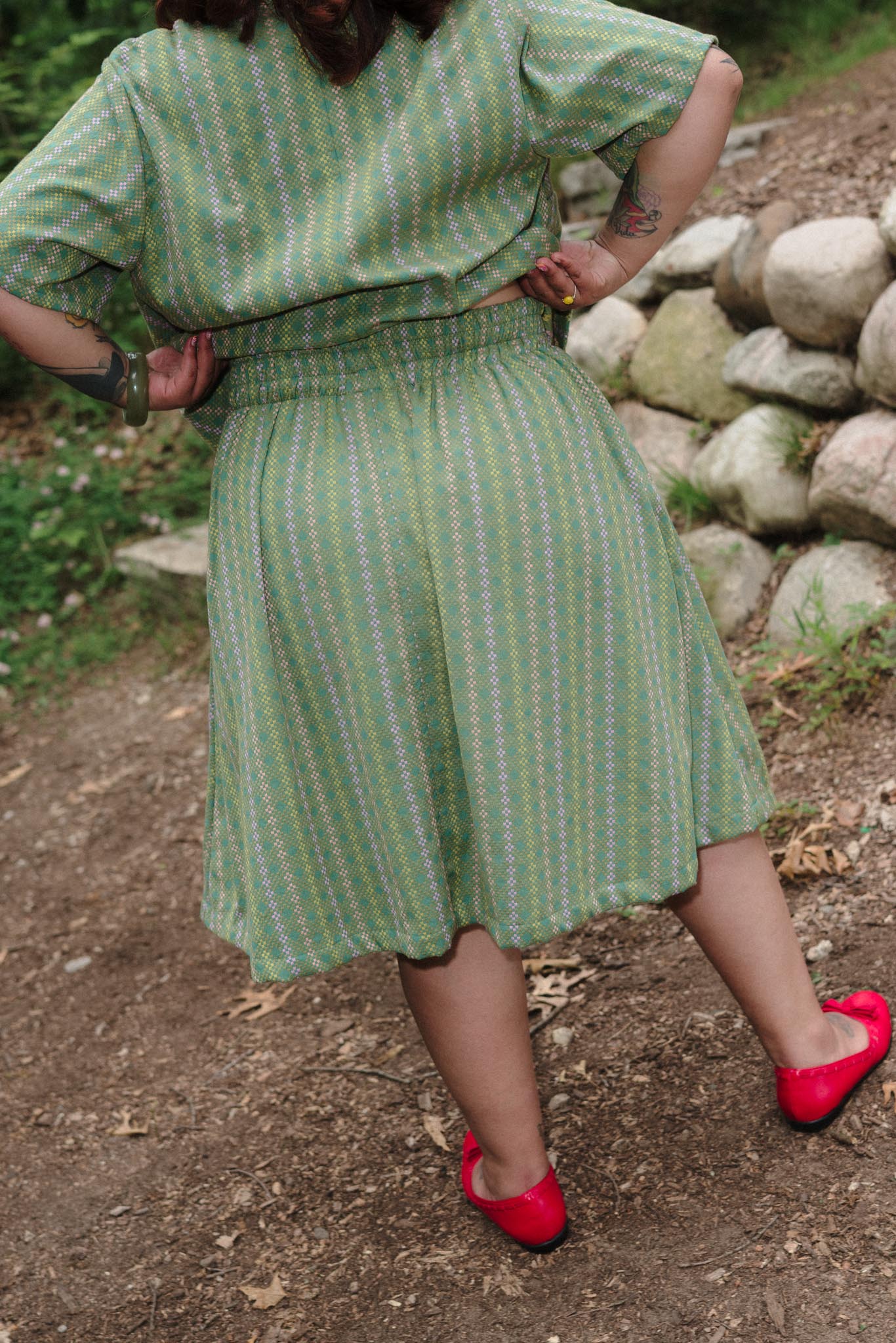 Afternoon Skirt (Updated) in Aloe