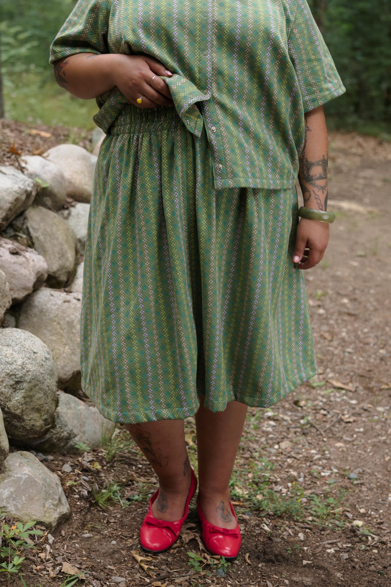 Afternoon Skirt (Updated) in Aloe