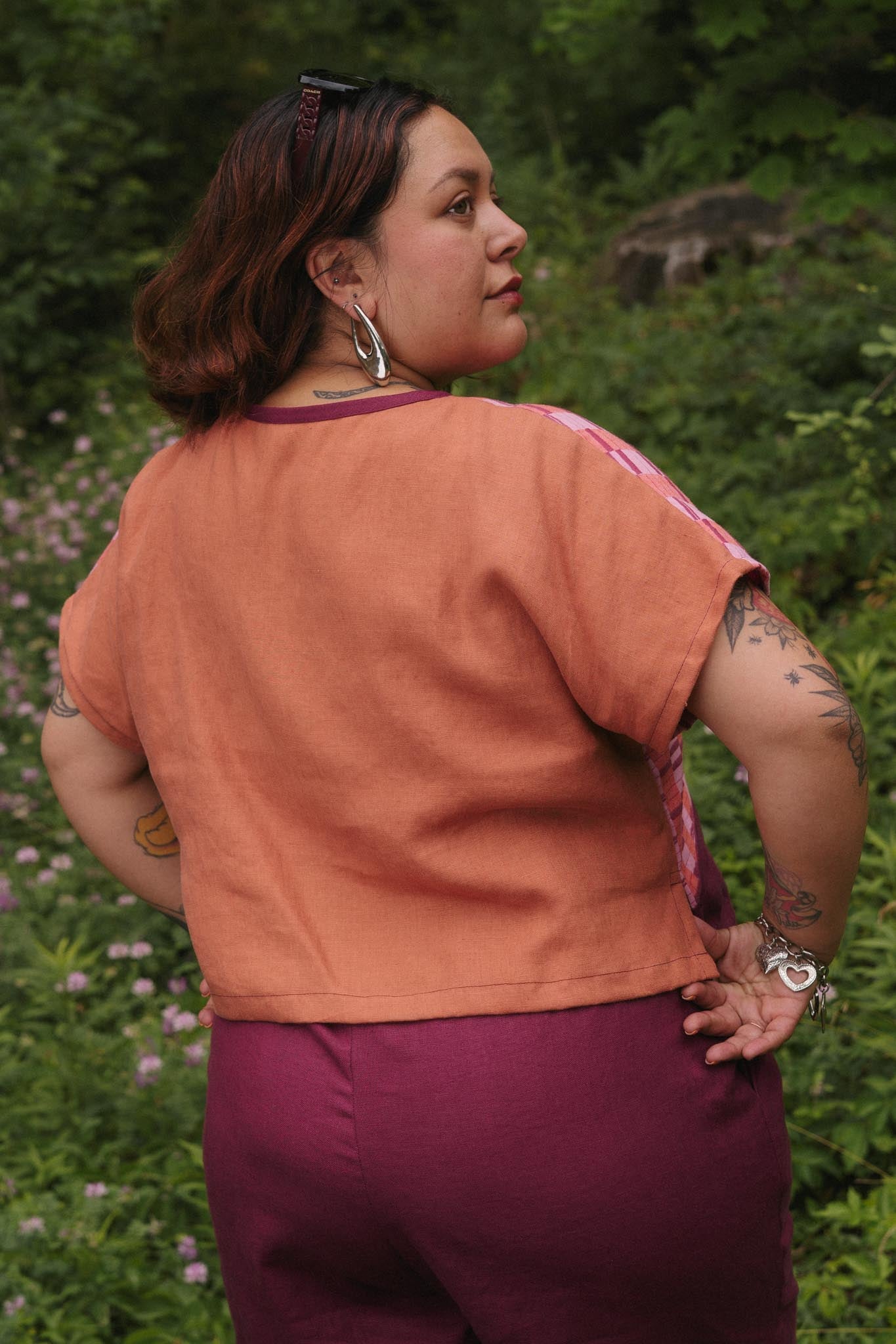 Painter Top (Updated) in Hibiscus