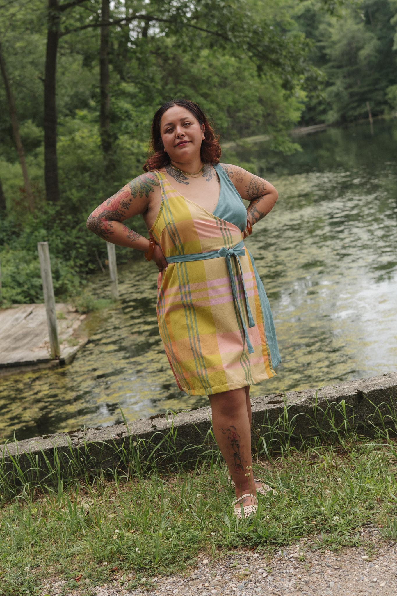Soleil Dress (Updated) in Tangerine