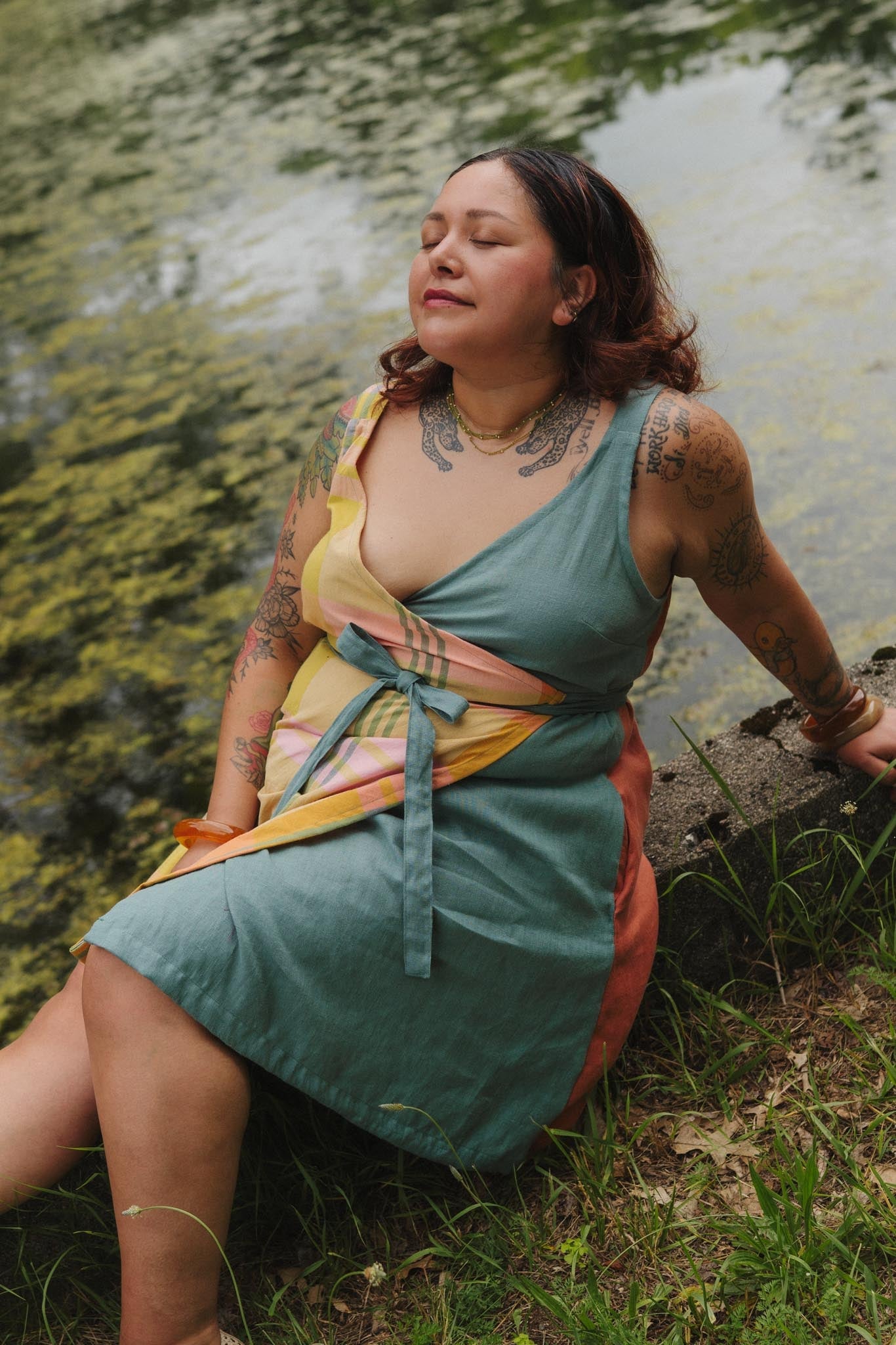 Soleil Dress (Updated) in Tangerine