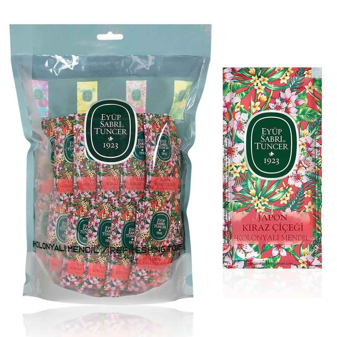 Japanese Cherry Scented Hand Wipes | 150 Individually Packed Eyup Sabri Tuncer
