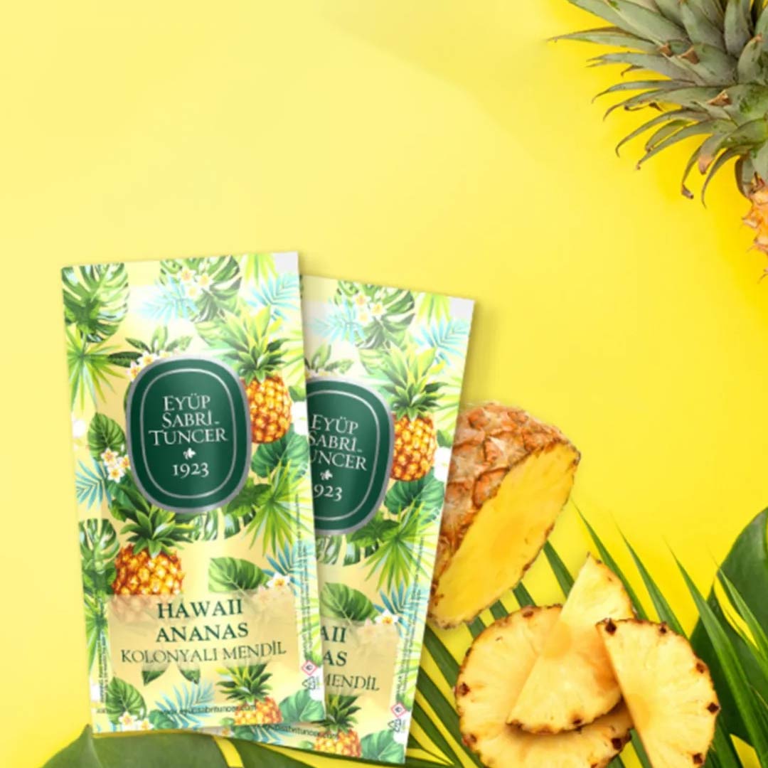 Hawaii Pineapple Scented Cologne Wipes