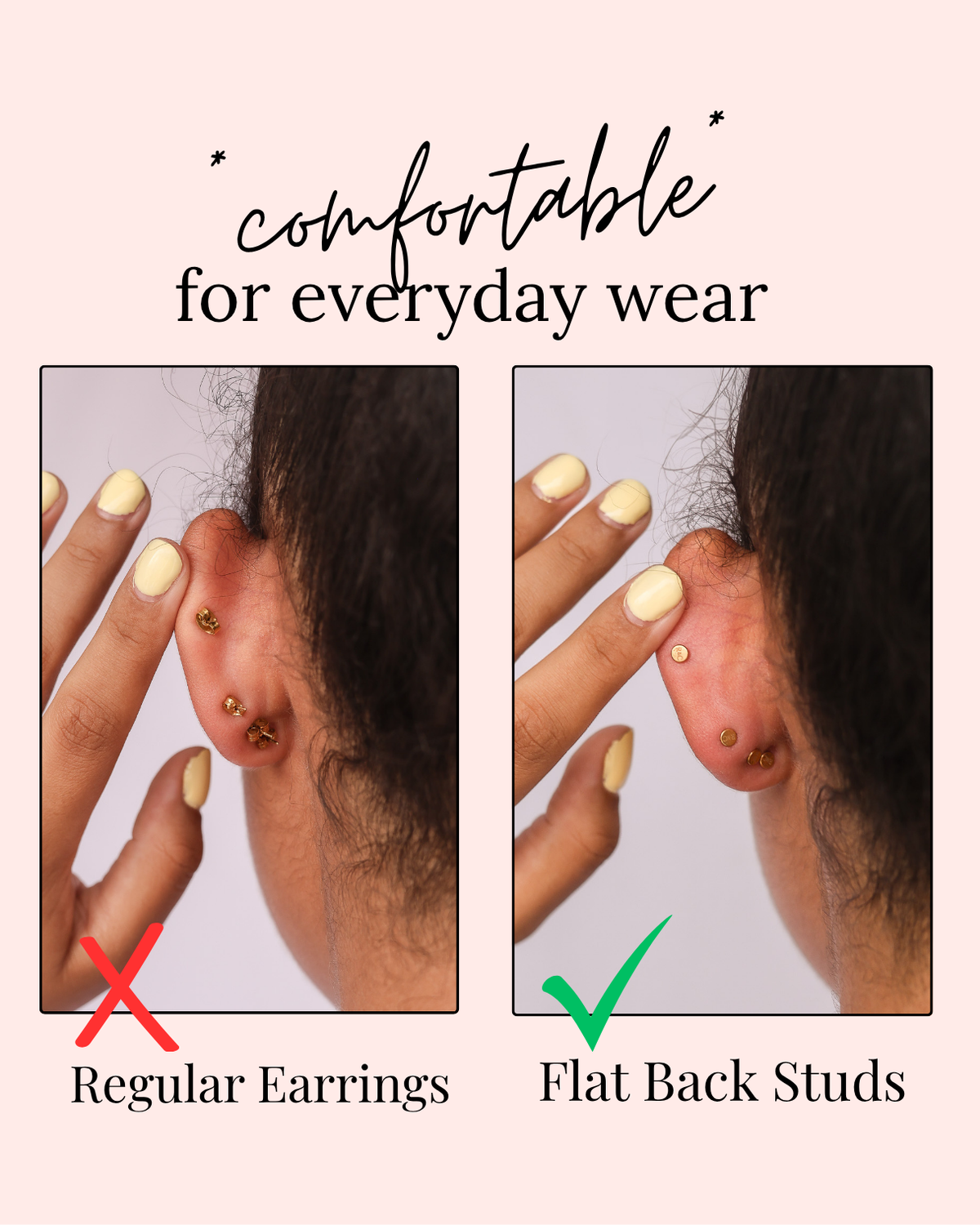 Hailey Flat Back Stud