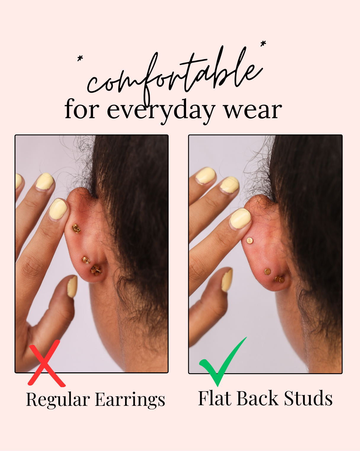 Daisy Flat Back Stud