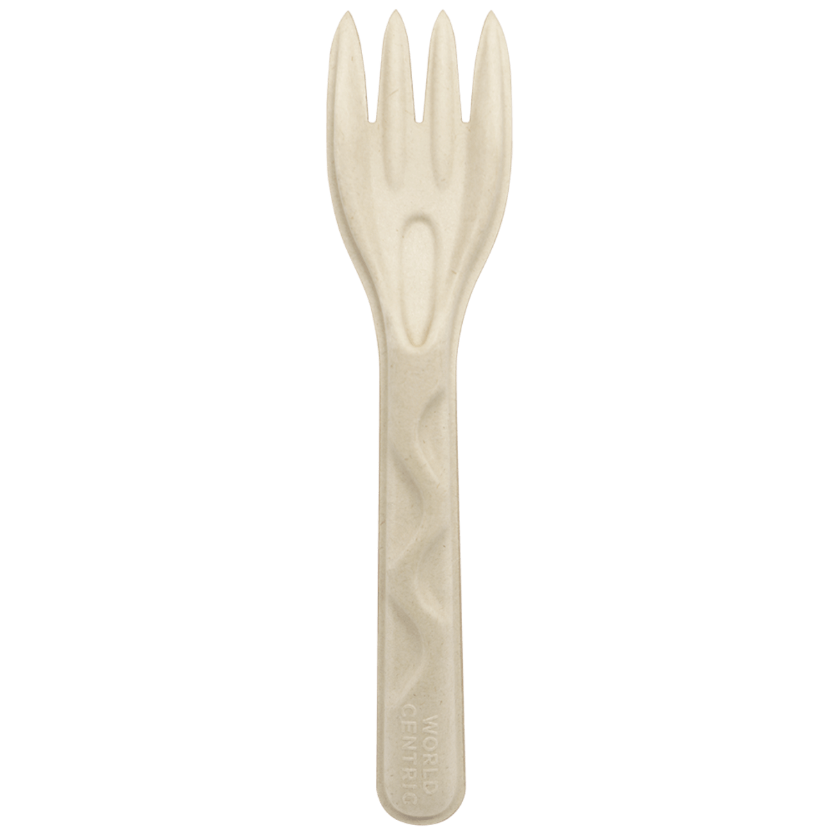 World Centric Compostable Unbleached Fiber Forks, 6 in (QTY 1000), SKU FO-FB-6-LF