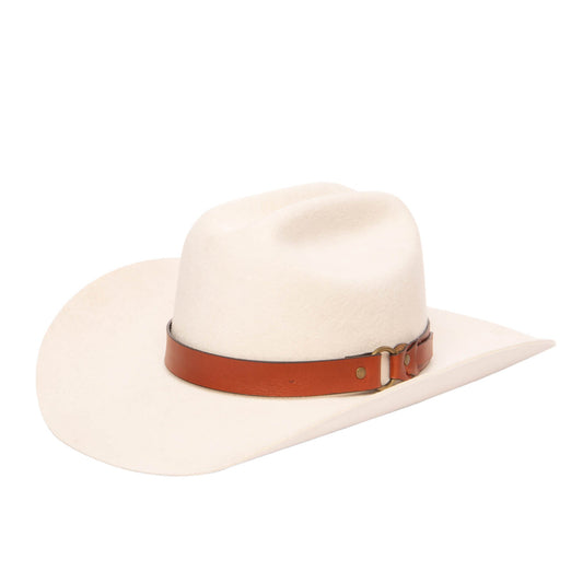 Women's Cowboy Hat with Aged Leather Band by FRYE