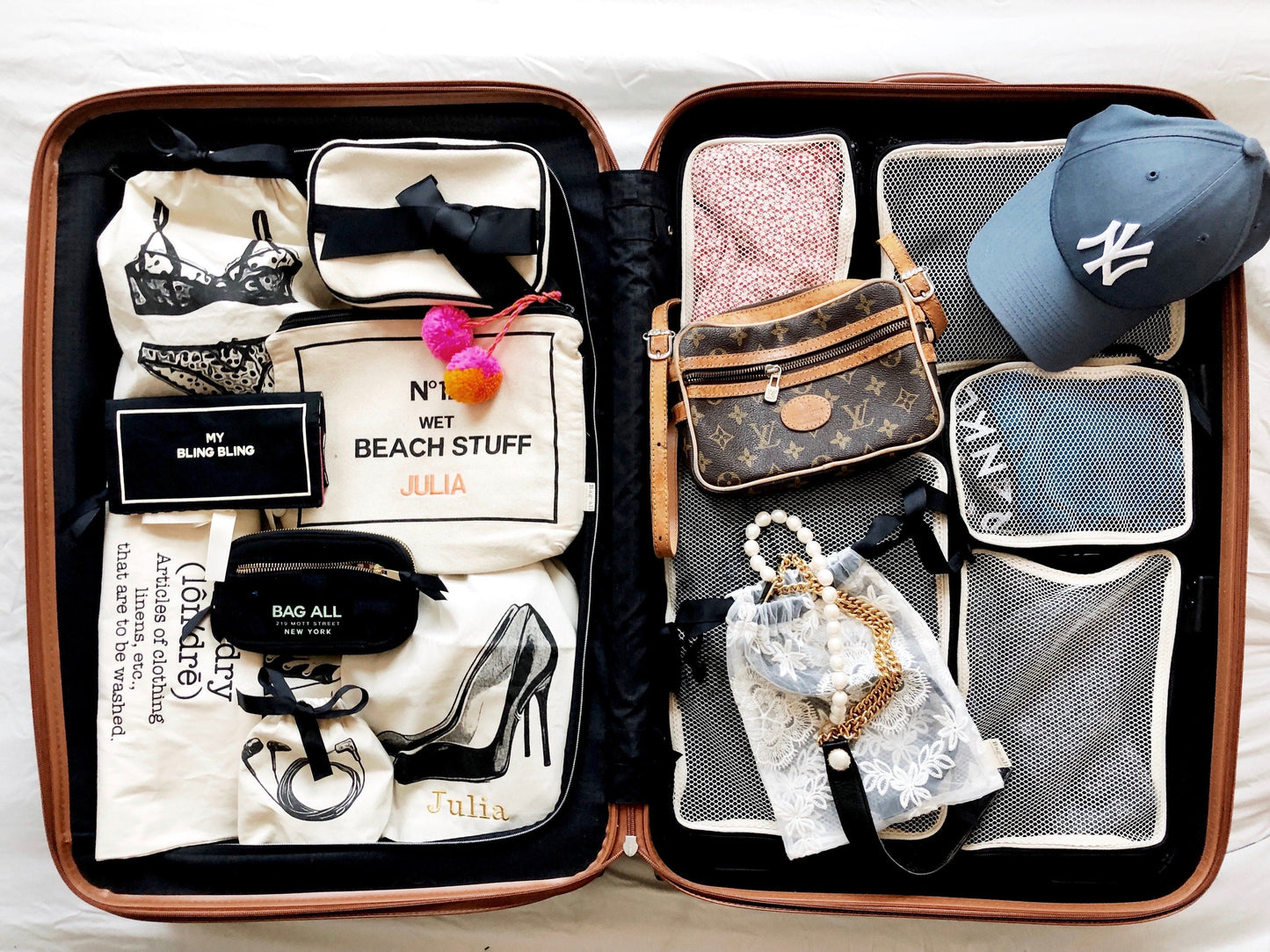 Personalized Packing Cubes, 3-pack Black