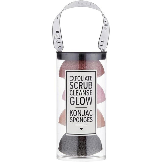 Facial Konjac Sponges in Blush Ash Tube Pack | Giftable Skincare Beauty Kit Set