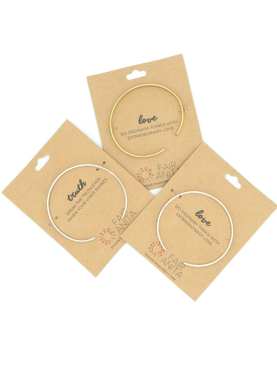 Breathe Quote Cuff - Osadia Concept Store