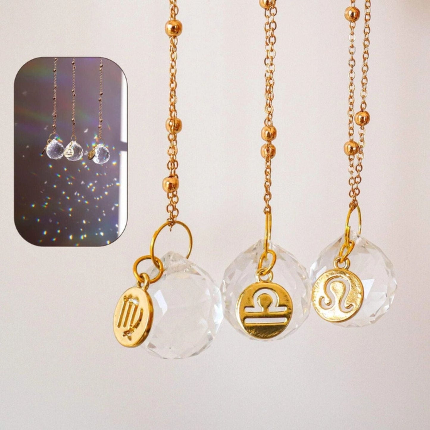 Zodiac Car Suncatcher - Mirror Charm
