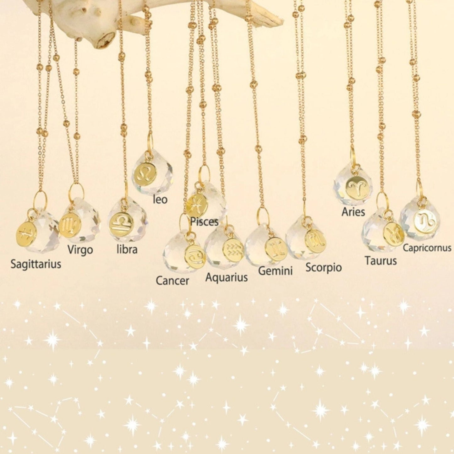 Zodiac Car Suncatcher - Mirror Charm