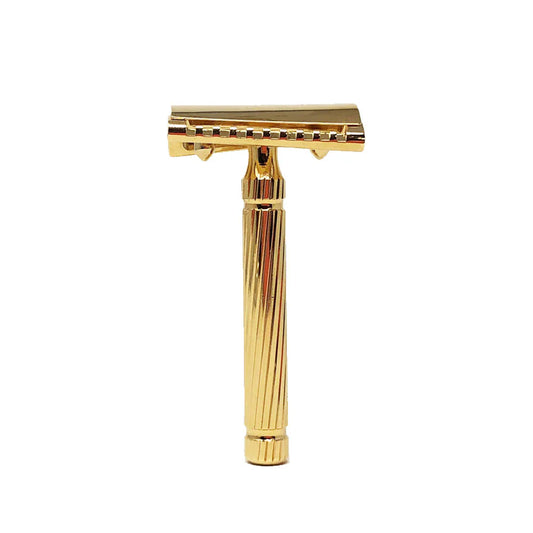 Fatip Storto closed comb slant Piccolo gold safety razor
