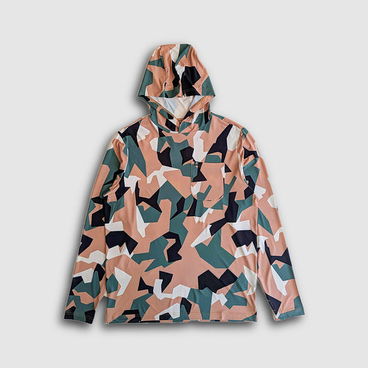 Carson Sun Hoodie - Tan Nordic Camo