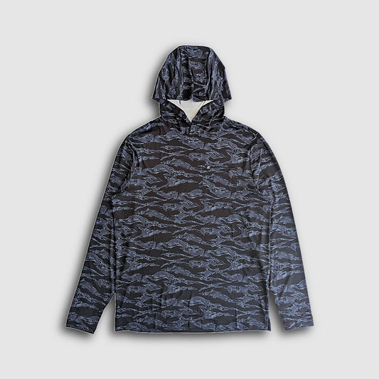 Carson Sun Hoodie - Black Tiger Camo