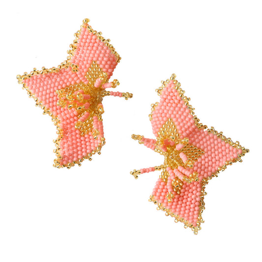 Flower Carnation Embera Earrings