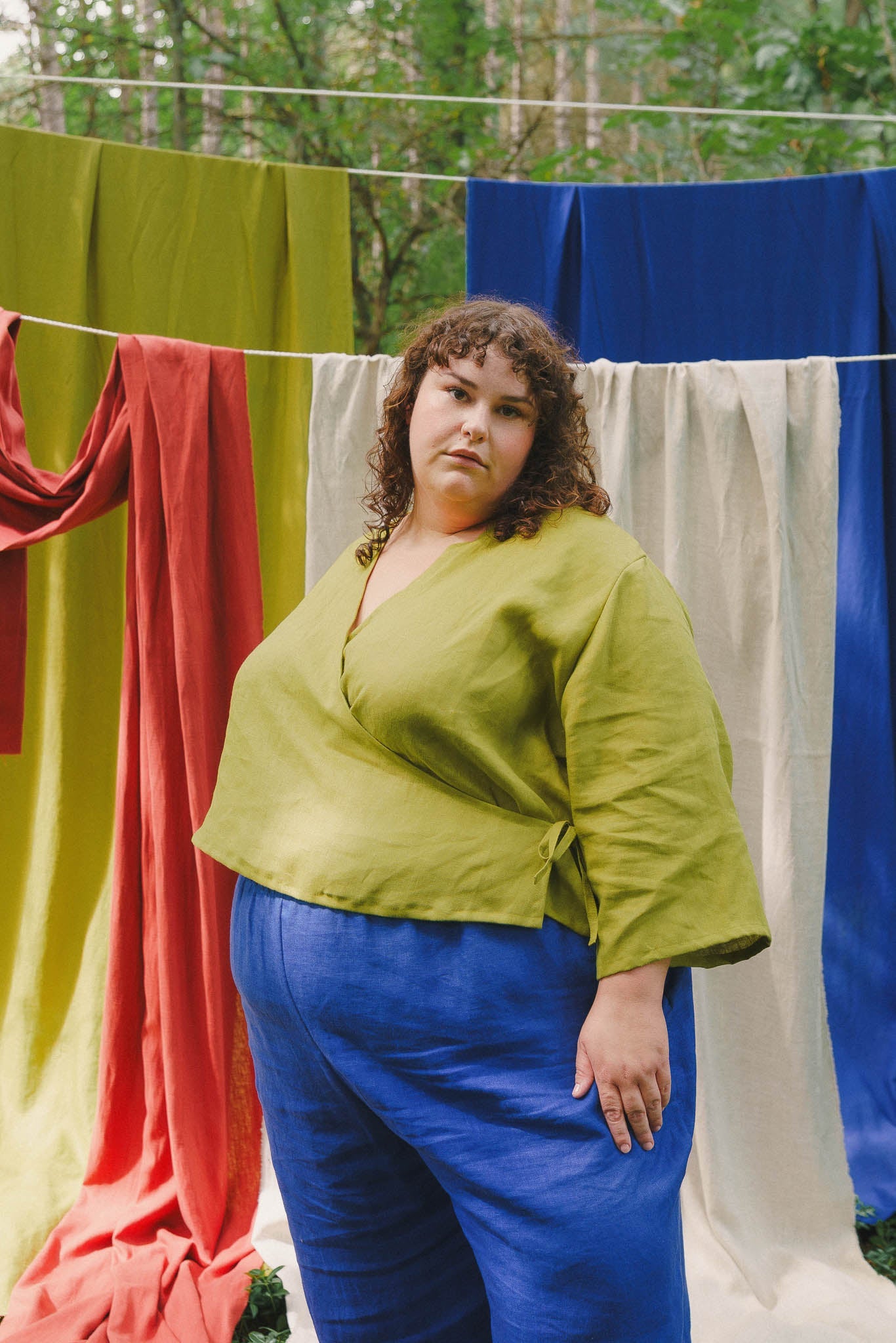 Artemis Top in Avocado