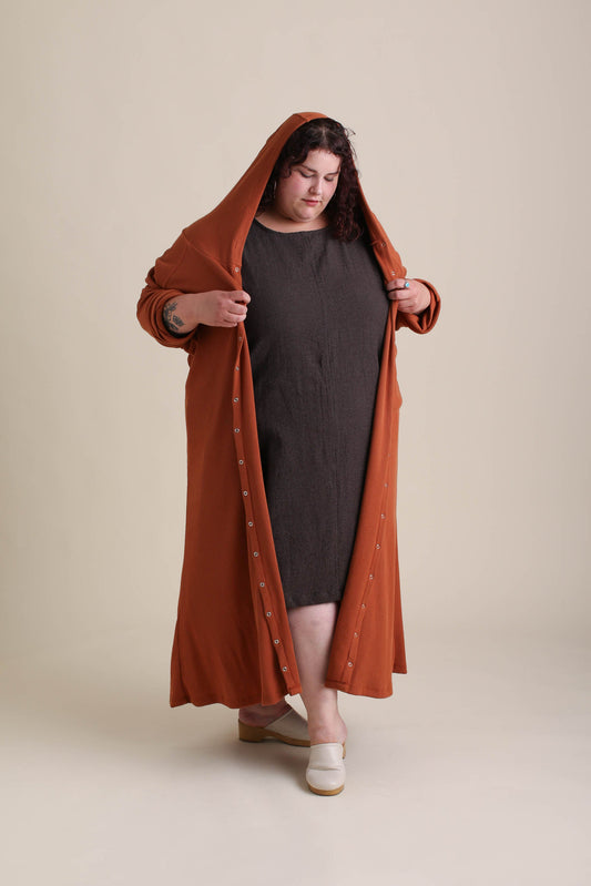 Compass Cardigan in Sepia