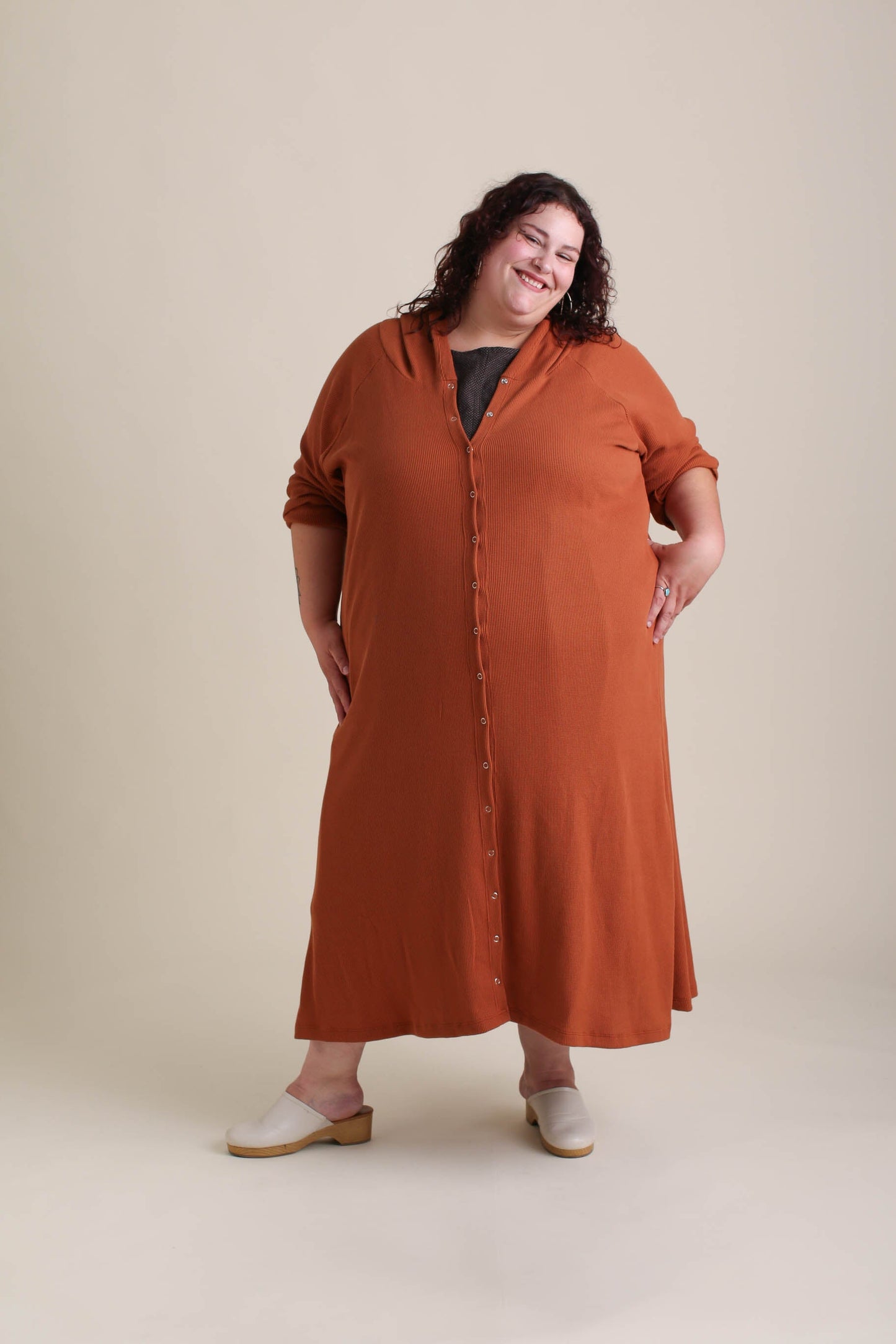 Compass Cardigan in Sepia