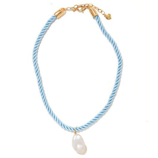 Corsica Necklace in Baby Blue