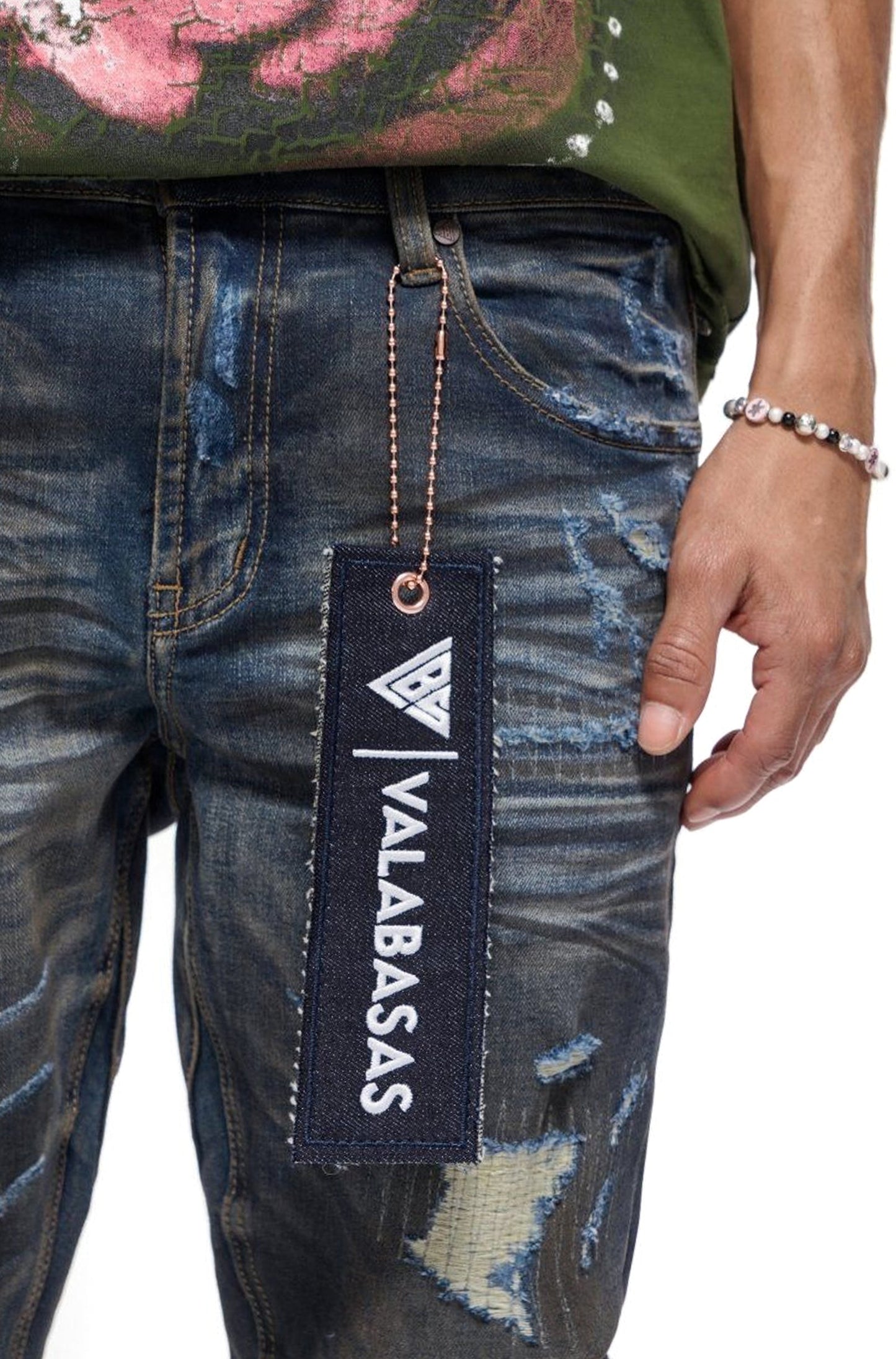 Valabasas Fugitive Stacked Dirty Blue Jeans - Dirty Blue