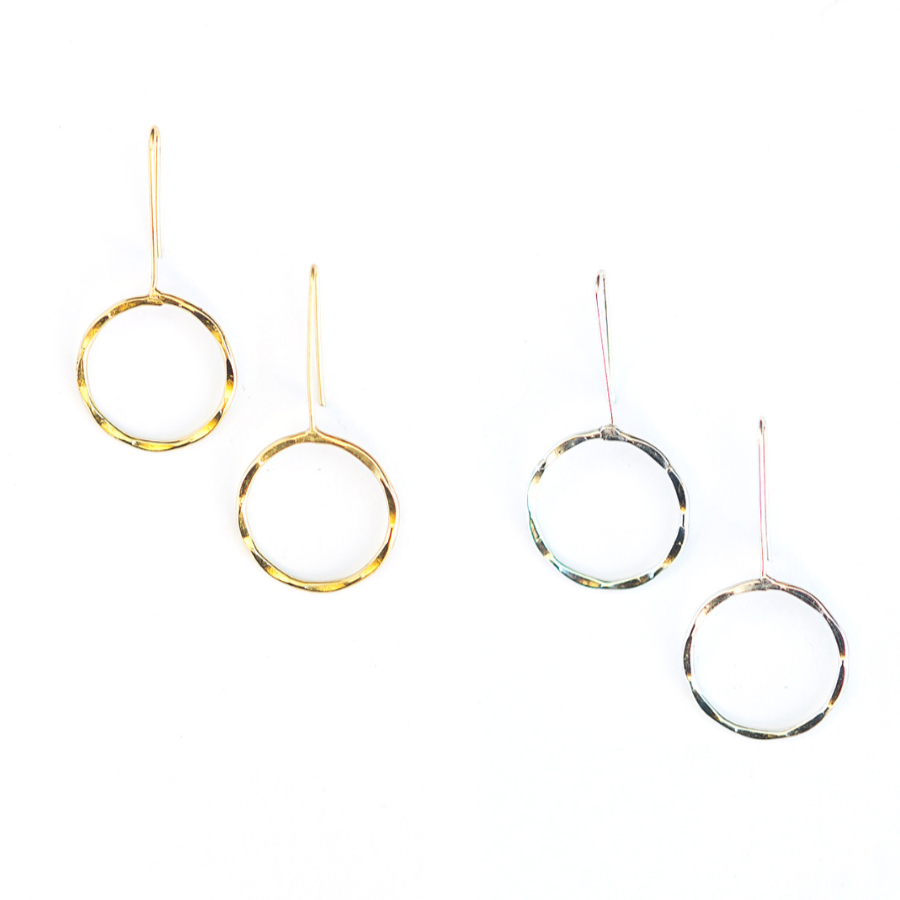 Full Moon Drop Earrings