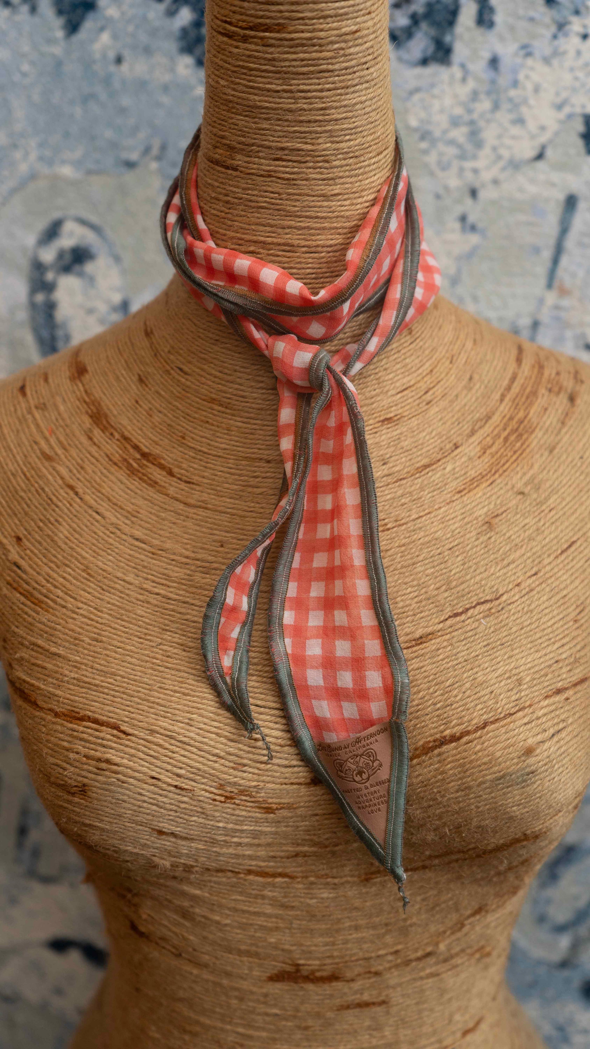 Gingham Summer Neck Scarf - Osadia Concept Store