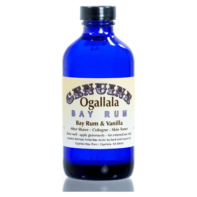 Ogallala Bay Rum & Vanilla Pre Shave - After Shave - Skin Toner 8 Oz