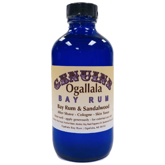 Ogallala Bay Rum & Sandalwood Pre Shave - After Shave - Skin Toner 8 Oz