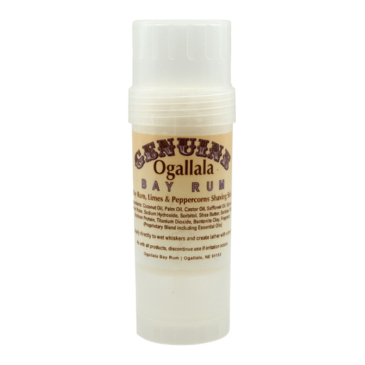 Ogallala Bay Rum, Limes & Peppercorns Shaving Stick 2.5 Oz