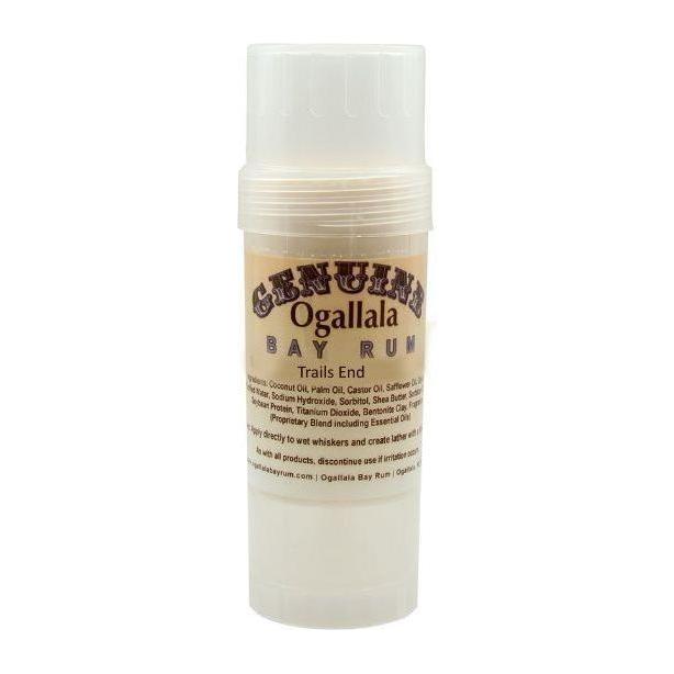 Ogallala Bay Rum Trails End Shaving Stick 2.5 Oz