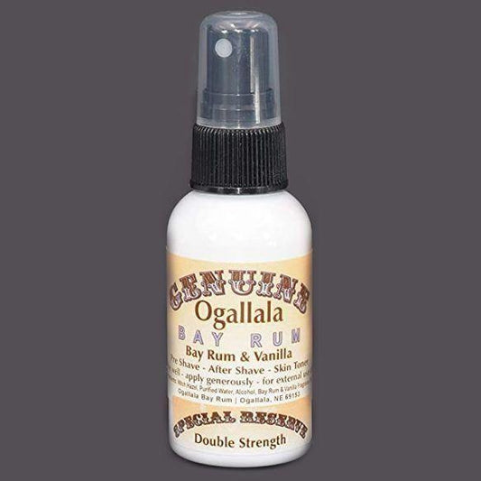 Ogallala Bay Rum & Vanilla Pre Shave - After Shave - Skin Toner 2 Oz