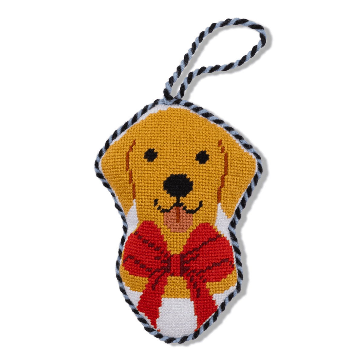 Needlepoint Icon Ornament - Golden Retriever