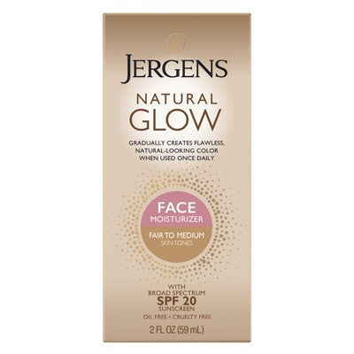 Jergens Glow Moisturizer & Self Tanner SPF 20 2 fl oz Fair to Medium - Missing Box