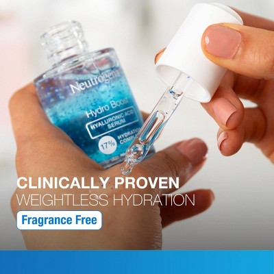 Neutrogena Hydro Boost Hyaluronic Acid Face Serum with Vitamin B5 for Dry Skin 1 fl oz - Imperfect Box
