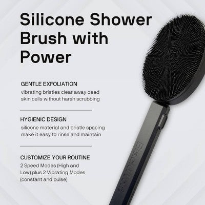 Black Wolf Sonic Scrubber Powered Body and Face Brush - Imperfect Box
