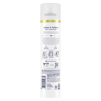 Dove Beauty Refresh + Care Volume & Fullness Dry Shampoo 7.3oz - Imperfect Container