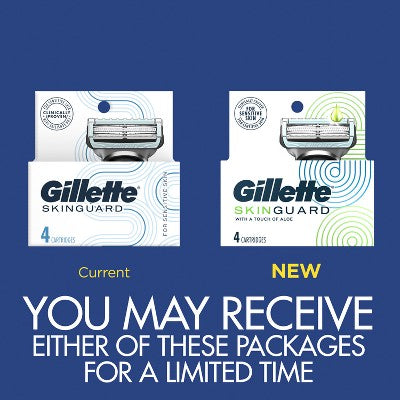 Gillette SkinGuard Men's Razor Blade Refills 4ct - Missing Box