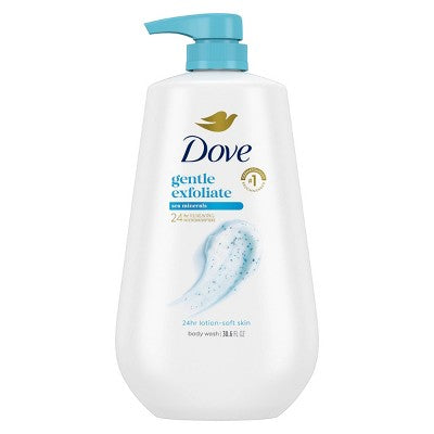 Dove Beauty Gentle Exfoliating Body Wash Pump 30.6 fl oz - Imperfect Container