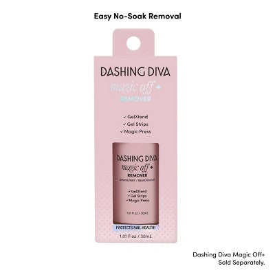 Dashing Diva Glaze Semi-Cured Gel Nail Polish Strips Starter Kit Clear 32ct - Imperfect Box