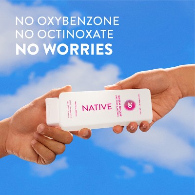 Native Mineral Sunscreen with Zinc Oxide Tropical Breeze SPF 30 7oz - Imperfect Container